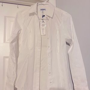 Brand New Express White Button Down